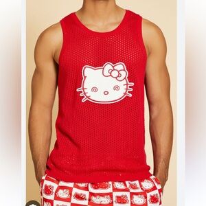 Hello Kitty Red Mesh Sweater Vest